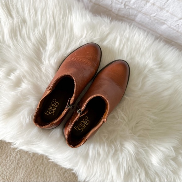 🤎 FRANCO SARTO 🤎 Horrace Bootie 7.5M Cognac - Picture 10 of 11